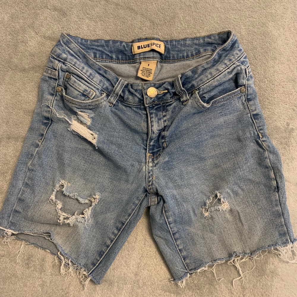 Blue Spice Women's Ripped Jean Shorts